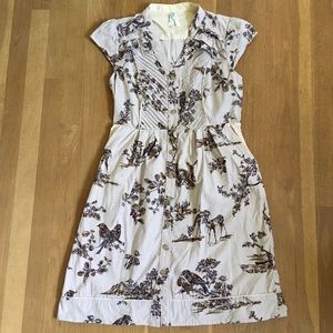 Anthropologie Maeve Deer + Bird Dress Size 8